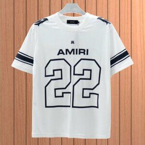 Men's Amiri Round Neck Mesh Short Sleeve